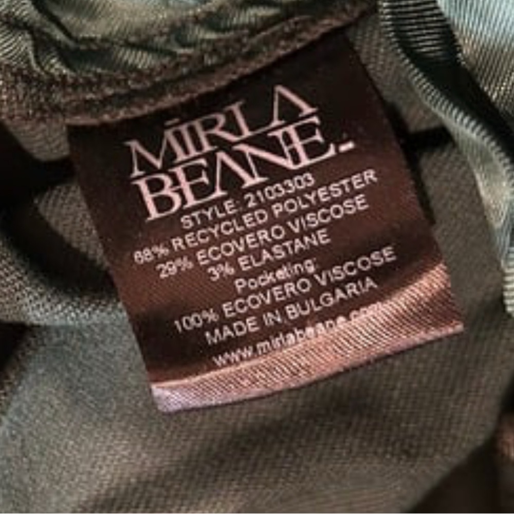 Mirla Beane Belted High Waist Trousers | Moss Green | Size 10 - Picture 8 of 8